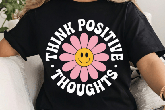Download Retro Think Positive Thoughts PNG - Thin Collection