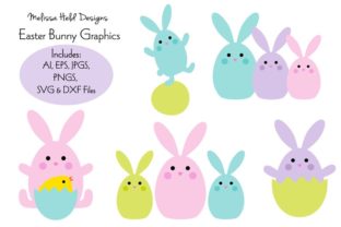 Download Cute Easter Bunny &amp; Chick Graphics - Chic Collection