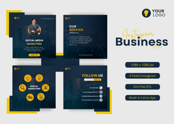 Download Modern Business Instagram Post Template - Business instagram post Collection