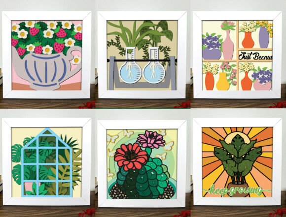 Download Modern Botanical Paper Cut Bundle - Botanical Collection